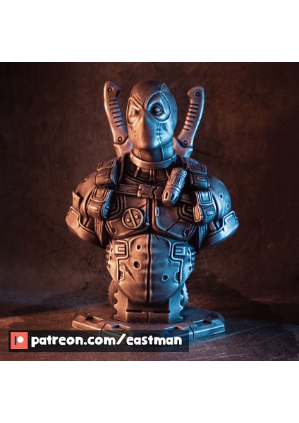Hsyn Deadpool Büstü (Remastered Supportless Edition) (Hayran Çizimi) T4543820 Akdenizpos Yeni