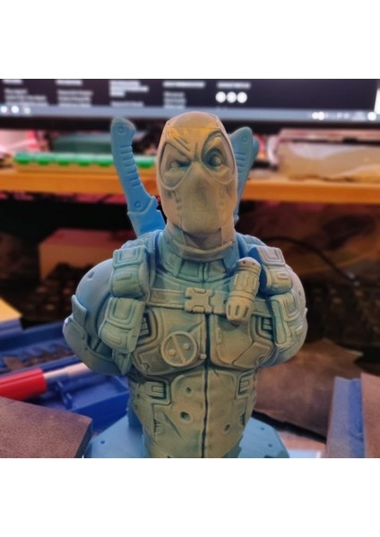 Hsyn Deadpool Büstü (Remastered Supportless Edition) (Hayran Çizimi) T4543820 Akdenizpos Yeni