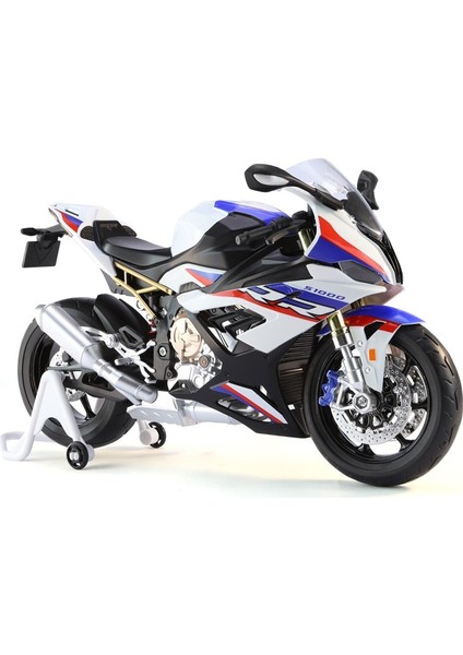 1:12 Simülasyon Motosiklet Ses ve Işık Şok Emici Alaşım Araba Modeli Butik Koleksiyon Süsleri (Yurt Dışından)