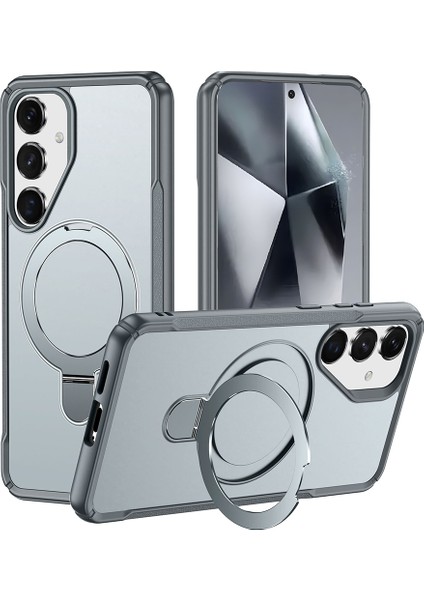 Samsung Galaxy S25 Plus Tpu + Pc Manyetik Destekli Düşme Önleyici Telefon Kapağı (Yurt Dışından)