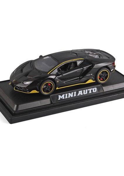 1:32 16CM Alaşım Araba Modeli Spor Araba Sedan Ses ve Işık Bumerang Kapı Açacağı Araba Modeli Koleksiyonluk Süs (Yurt Dışından)