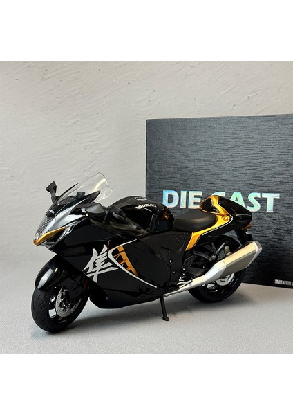 1:12 Alaşımlı Motosiklet Modeli Ses ve Işık Şok Emme Scooter Modeli Koleksiyonluk Süs (Yurt Dışından)