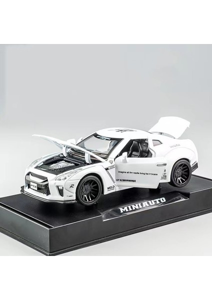 1:32 16CM Alaşım Araba Modeli Spor Araba Sedan Ses ve Işık Bumerang Kapı Açacağı Araba Modeli Koleksiyonluk Süs (Yurt Dışından)