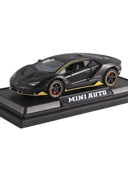 1:32 16CM Alaşım Araba Modeli Spor Araba Sedan Ses ve Işık Bumerang Kapı Açacağı Araba Modeli Koleksiyonluk Süs (Yurt Dışından)