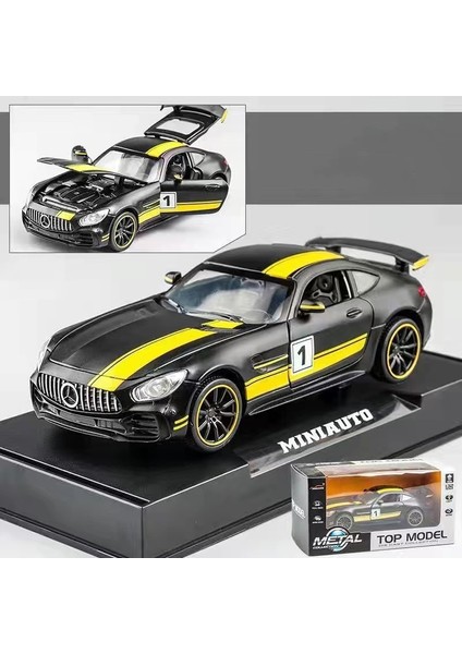 1:32 16CM Alaşım Araba Modeli Spor Araba Sedan Ses ve Işık Bumerang Kapı Açacağı Araba Modeli Koleksiyonluk Süs (Yurt Dışından)