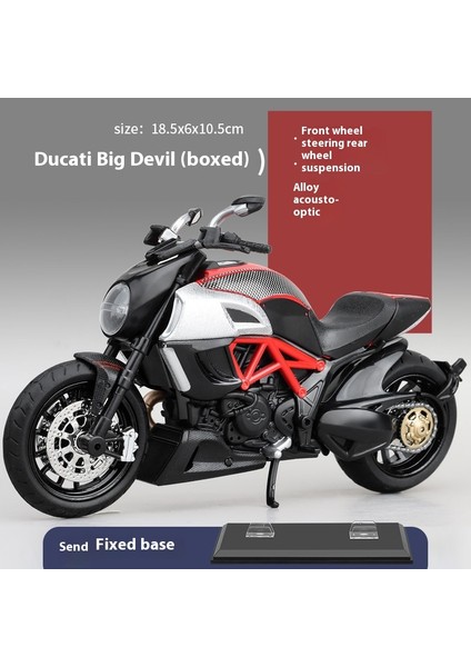 1:12 Alaşımlı Motosiklet Modeli Ses ve Işık Şok Emme Scooter Modeli Koleksiyonluk Süs (Yurt Dışından)