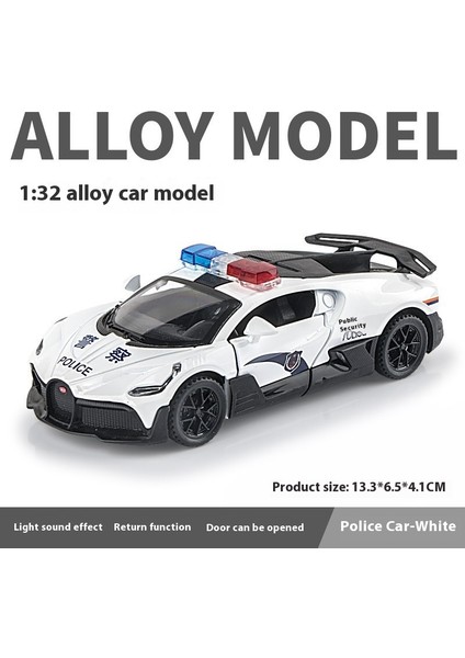 1:32 16CM Alaşım Araba Modeli Simülasyon Spor Araba Ses ve Işık Bumerang Oyuncak Araba Modeli Süsler (Yurt Dışından)