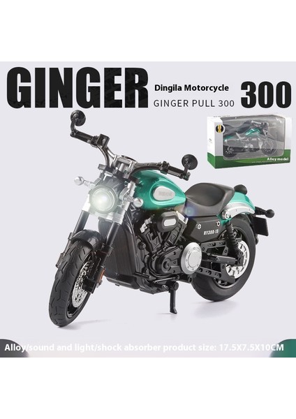 1:12 Alaşımlı Motosiklet Modeli Ses ve Işık Şok Emme Scooter Modeli Koleksiyonluk Süs (Yurt Dışından)
