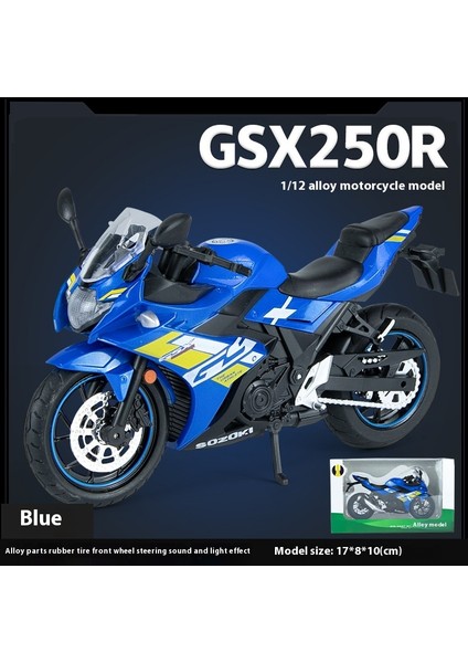 1:12 Ses ve Işık Şok Emicili Alaşım Motosiklet Modeli Motosiklet Koleksiyonu Süsleri (Yurt Dışından)