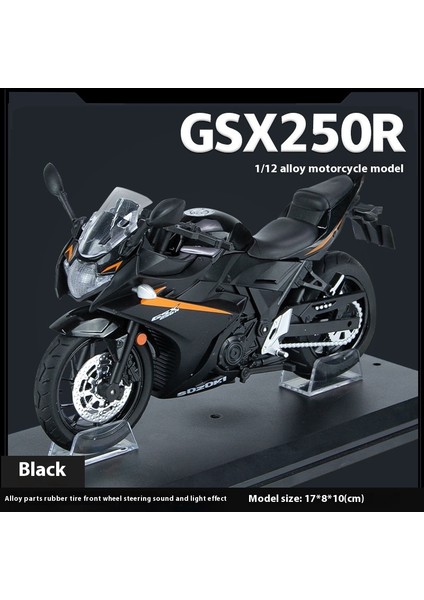 1:12 Ses ve Işık Şok Emicili Alaşım Motosiklet Modeli Motosiklet Koleksiyonu Süsleri (Yurt Dışından)