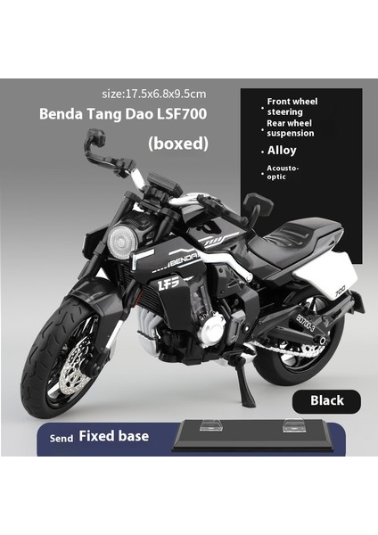1:12 Alaşımlı Motosiklet Modeli Ses ve Işık Şok Emme Scooter Modeli Koleksiyonluk Süs (Yurt Dışından)