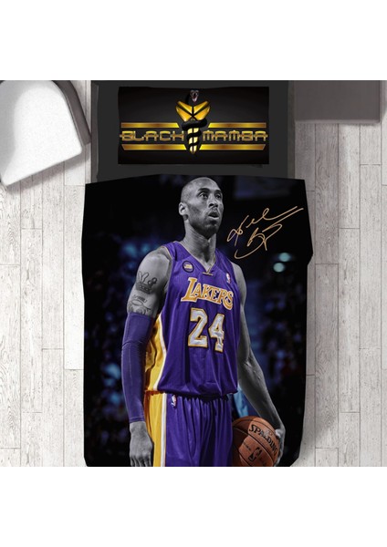 Black Mamba Temalı Baskılı Tek Kişilik Nevresim Takımı
