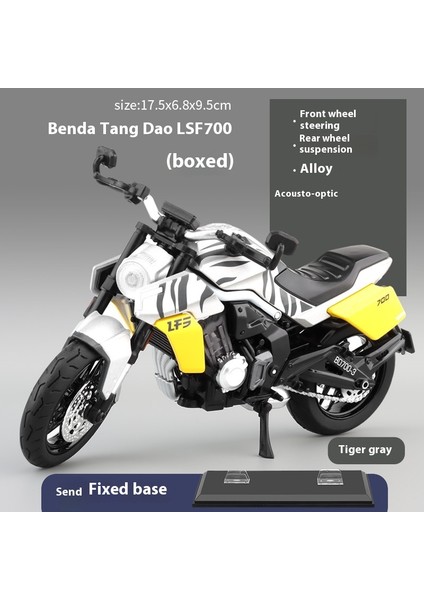 1:12 Alaşımlı Motosiklet Modeli Ses ve Işık Şok Emme Scooter Modeli Koleksiyonluk Süs (Yurt Dışından)