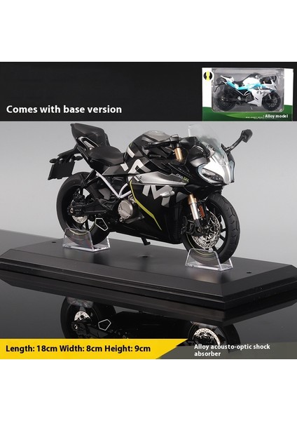1:12 Simülasyon Motosiklet Ses ve Işık Şok Emici Alaşım Araba Modeli Butik Koleksiyon Süsleri (Yurt Dışından)