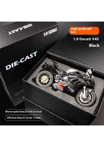 1:12 Ses ve Işık Şok Emicili Alaşım Motosiklet Modeli Motosiklet Koleksiyonu Süsleri (Yurt Dışından)