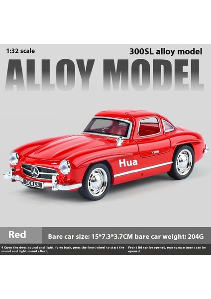 1:32 16CM Alaşım Araba Modeli Spor Araba Sedan Ses ve Işık Bumerang Kapı Açacağı Araba Modeli Koleksiyonluk Süs (Yurt Dışından)