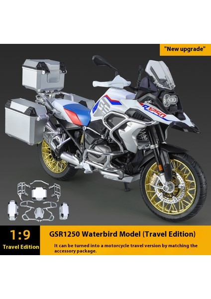 1:12 Alaşımlı Motosiklet Modeli Ses ve Işık Şok Emme Scooter Modeli Koleksiyonluk Süs (Yurt Dışından)