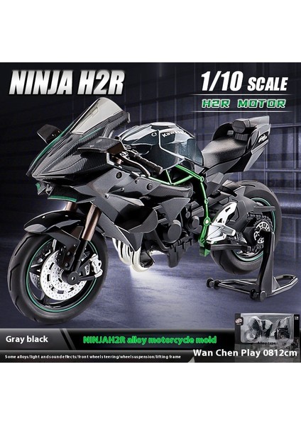 1:12 Alaşımlı Motosiklet Modeli Ses ve Işık Şok Emme Scooter Modeli Koleksiyonluk Süs (Yurt Dışından)