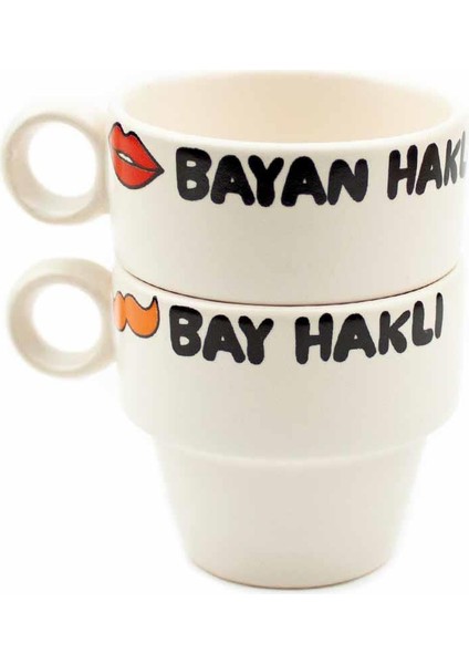 Bay Haklı & Bayan Haklı 2'li Espresso Bardak Seti - Hediye Seramik Fincan fiyatları