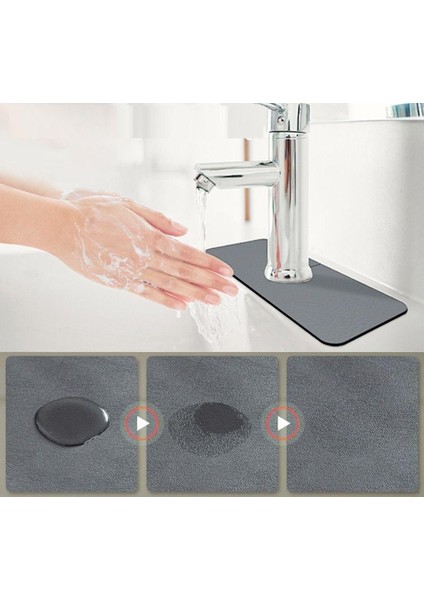 Büro Ev Ofis Mutfağı İçin Lavabo Kenarı Emici Sihirli Bulaşık Kurutma Matı modelleri
