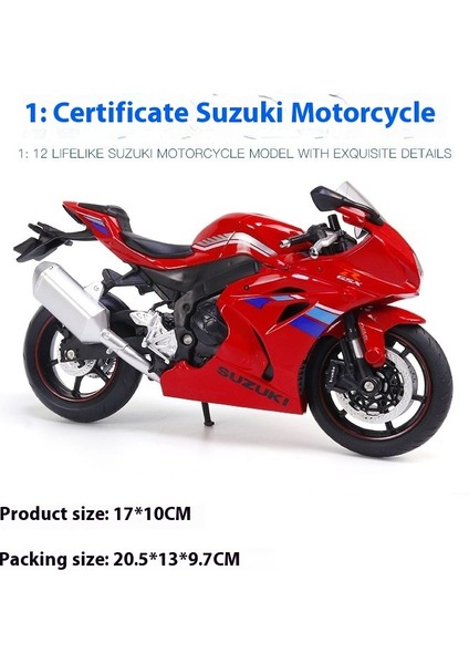 1:12 Alaşımlı Motosiklet Modeli Ses ve Işık Şok Emme Scooter Modeli Koleksiyonluk Süs (Yurt Dışından)