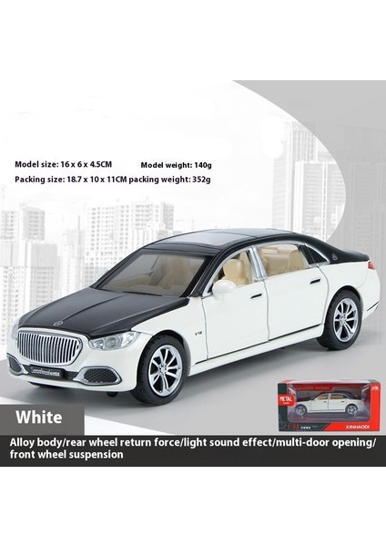 1:32 16CM Alaşım Araba Modeli Spor Araba Sedan Ses ve Işık Bumerang Kapı Açacağı Araba Modeli Koleksiyonluk Süs (Yurt Dışından)