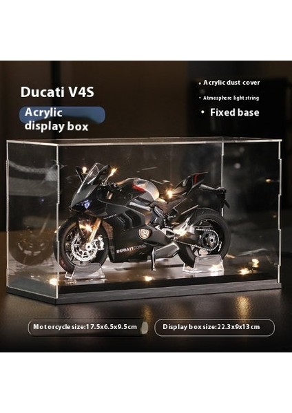 1:12 Simülasyon Motosiklet Ses ve Işık Şok Emici Alaşım Araba Modeli Butik Koleksiyon Süsleri (Yurt Dışından)