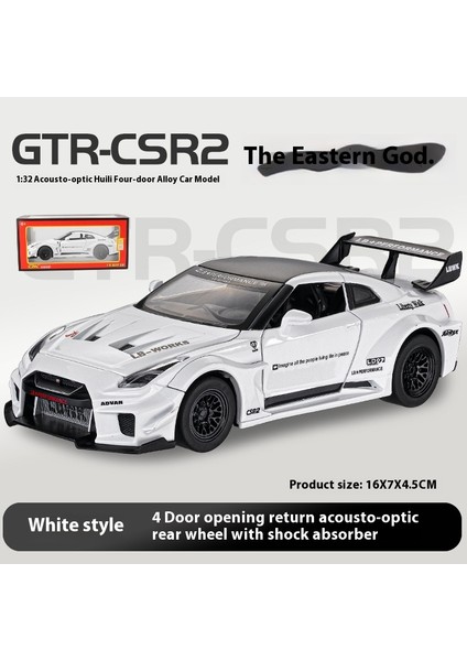 1:32 16CM Alaşım Araba Modeli Spor Araba Sedan Ses ve Işık Bumerang Kapı Açacağı Araba Modeli Koleksiyonluk Süs (Yurt Dışından)