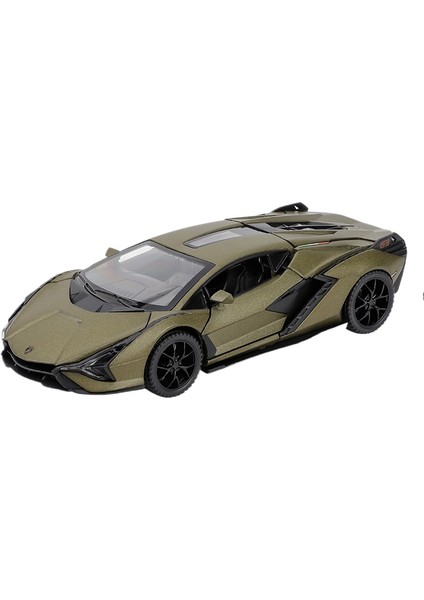 1:32 16CM Alaşım Araba Modeli Spor Araba Sedan Ses ve Işık Bumerang Kapı Açacağı Araba Modeli Koleksiyonluk Süs (Yurt Dışından)