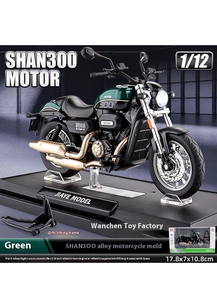 1:12 Alaşımlı Motosiklet Modeli Ses ve Işık Şok Emme Scooter Modeli Koleksiyonluk Süs (Yurt Dışından)