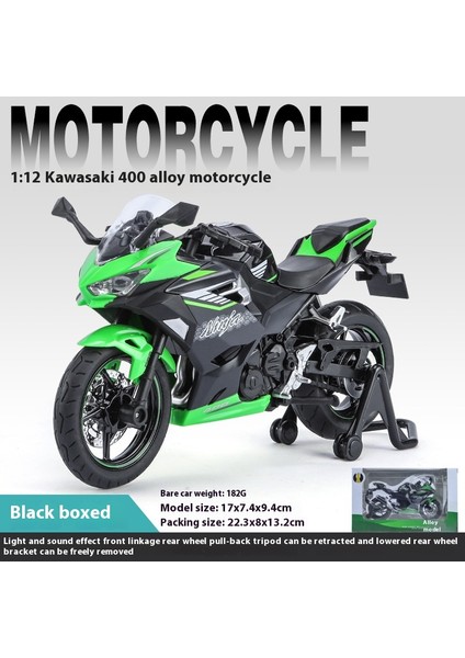 1:12 Alaşımlı Motosiklet Modeli Ses ve Işık Şok Emme Scooter Modeli Koleksiyonluk Süs (Yurt Dışından)
