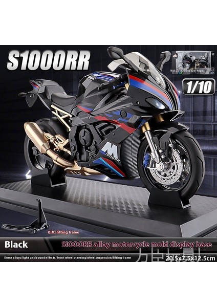 1:12 Alaşımlı Motosiklet Modeli Ses ve Işık Şok Emme Scooter Modeli Koleksiyonluk Süs (Yurt Dışından)