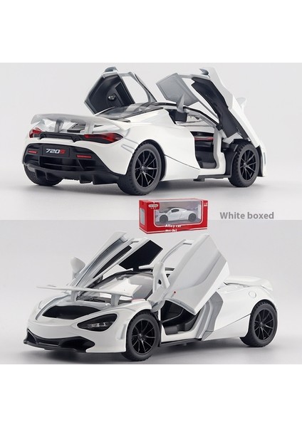 1:32 16CM Alaşım Araba Modeli Spor Araba Sedan Ses ve Işık Bumerang Kapı Açacağı Araba Modeli Koleksiyonluk Süs (Yurt Dışından)