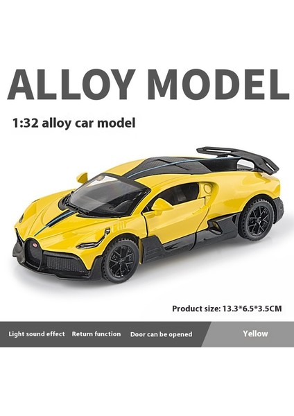 1:32 16CM Alaşım Araba Modeli Simülasyon Spor Araba Ses ve Işık Bumerang Oyuncak Araba Modeli Süsler (Yurt Dışından)