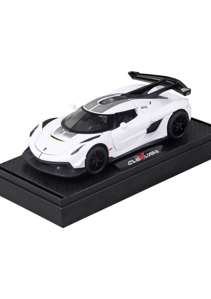 1:32 16CM Alaşım Araba Modeli Spor Araba Sedan Ses ve Işık Bumerang Kapı Açacağı Araba Modeli Koleksiyonluk Süs (Yurt Dışından)