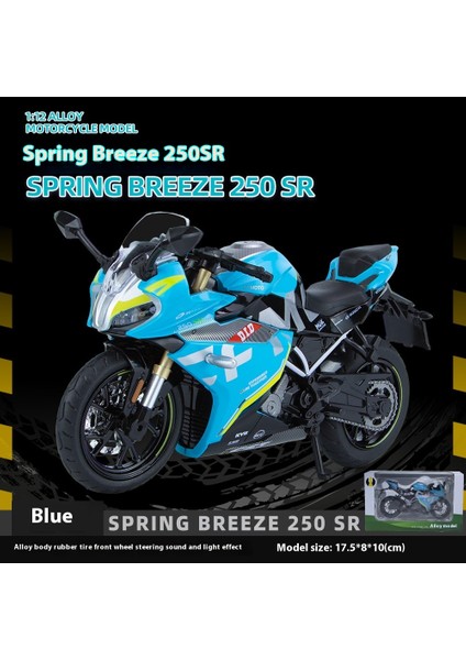 1:12 Ses ve Işık Şok Emicili Alaşım Motosiklet Modeli Motosiklet Koleksiyonu Süsleri (Yurt Dışından)