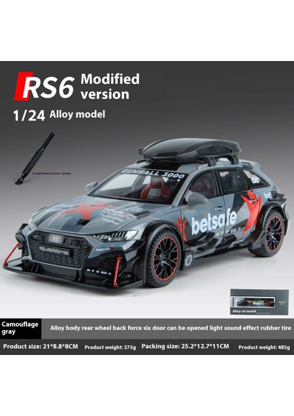 1:24 23CM Alaşım Model Araba Sürücü Kapısı Ses ve Işık Bumerang Araba Koleksiyon Süsleri (Yurt Dışından)