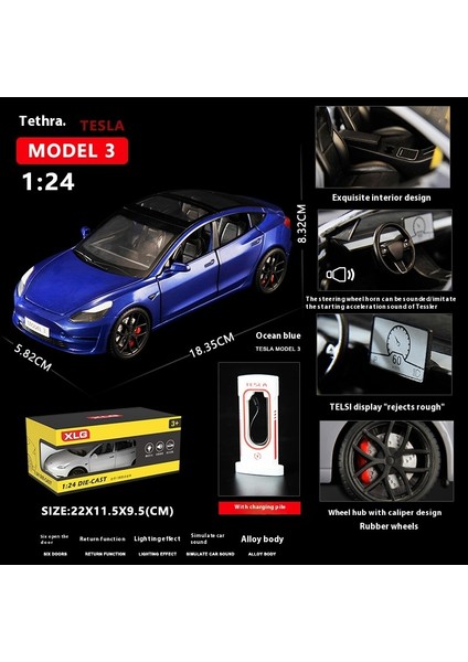1:24 23CM Alaşım Model Araba Sürücü Kapısı Ses ve Işık Bumerang Araba Koleksiyon Süsleri (Yurt Dışından)