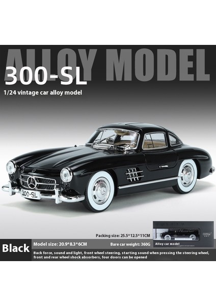 1:24 23CM Alaşım Araba Modeli Sesli ve Işıklı Açık Kapı Spor Araba Modeli Süsleme (Yurt Dışından)