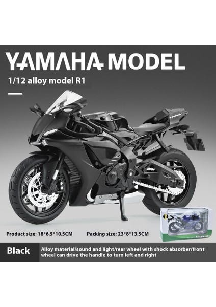 1:12 Alaşımlı Motosiklet Modeli Ses ve Işık Şok Emme Scooter Modeli Koleksiyonluk Süs (Yurt Dışından)