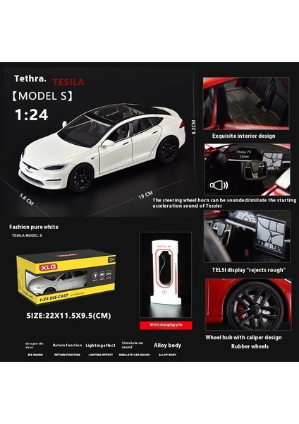 1:24 23CM Alaşım Model Araba Sürücü Kapısı Ses ve Işık Bumerang Araba Koleksiyon Süsleri (Yurt Dışından)