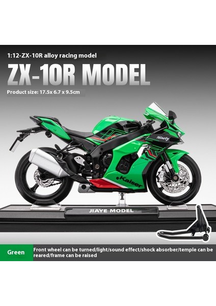 1:12 Alaşımlı Motosiklet Modeli Ses ve Işık Şok Emme Scooter Modeli Koleksiyonluk Süs (Yurt Dışından)