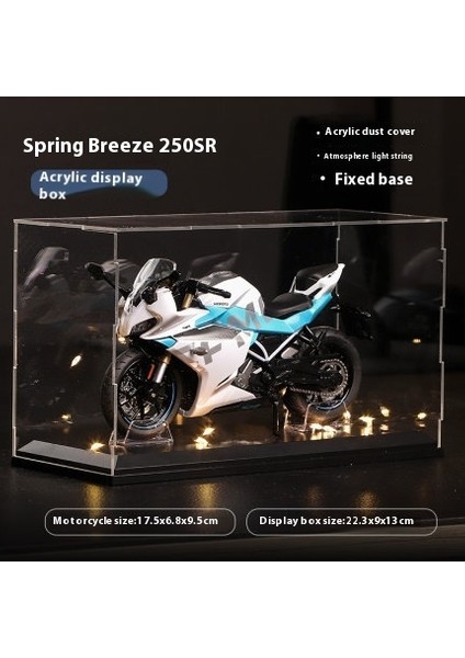 1:12 Ses ve Işık Şok Emicili Alaşım Motosiklet Modeli Motosiklet Koleksiyonu Süsleri (Yurt Dışından)
