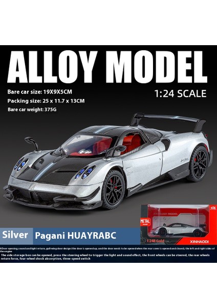 1:24 23CM Alaşım Araba Modeli Simülasyon Spor Araba Oyuncakları Sürücü Kapısı Ses ve Işık Modeli Araba Koleksiyonu Süsleri (Yurt Dışından)