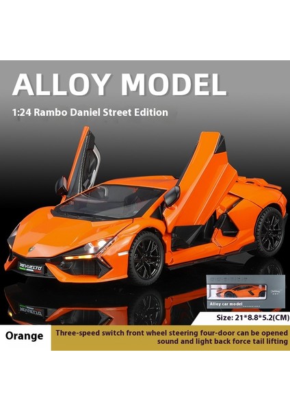 1:24 23CM Alaşım Araba Modeli Simülasyon Spor Araba Oyuncakları Sürücü Kapısı Ses ve Işık Modeli Araba Koleksiyonu Süsleri (Yurt Dışından)
