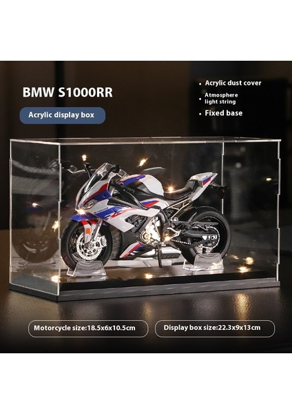 1:12 Alaşımlı Motosiklet Modeli Ses ve Işık Şok Emme Scooter Modeli Koleksiyonluk Süs (Yurt Dışından)