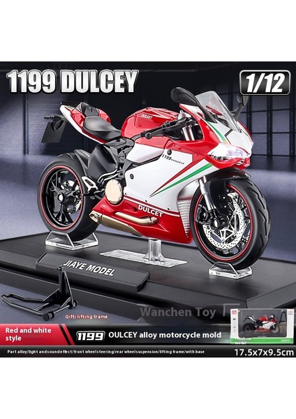 1:12 Alaşımlı Motosiklet Modeli Ses ve Işık Şok Emme Scooter Modeli Koleksiyonluk Süs (Yurt Dışından)