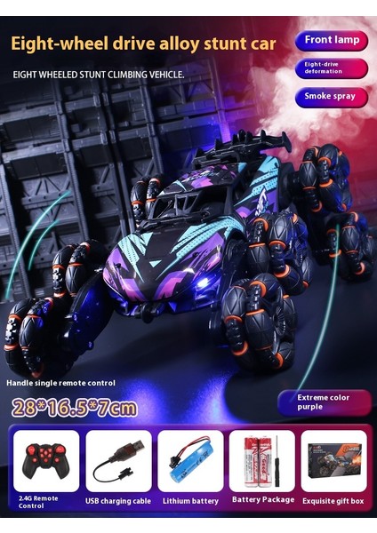Yeni Dublör Rc Araba Çift Taraflı Drift 4WD Buggy (Yurt Dışından)