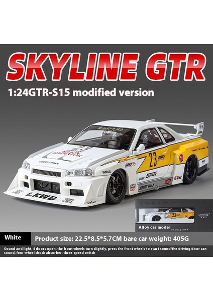 1:24 23CM Alaşım Araba Modeli Simülasyon Spor Araba Oyuncakları Sürücü Kapısı Ses ve Işık Modeli Araba Koleksiyonu Süsleri (Yurt Dışından)