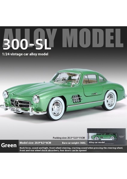 1:24 23CM Alaşım Araba Modeli Sesli ve Işıklı Açık Kapı Spor Araba Modeli Süsleme (Yurt Dışından)